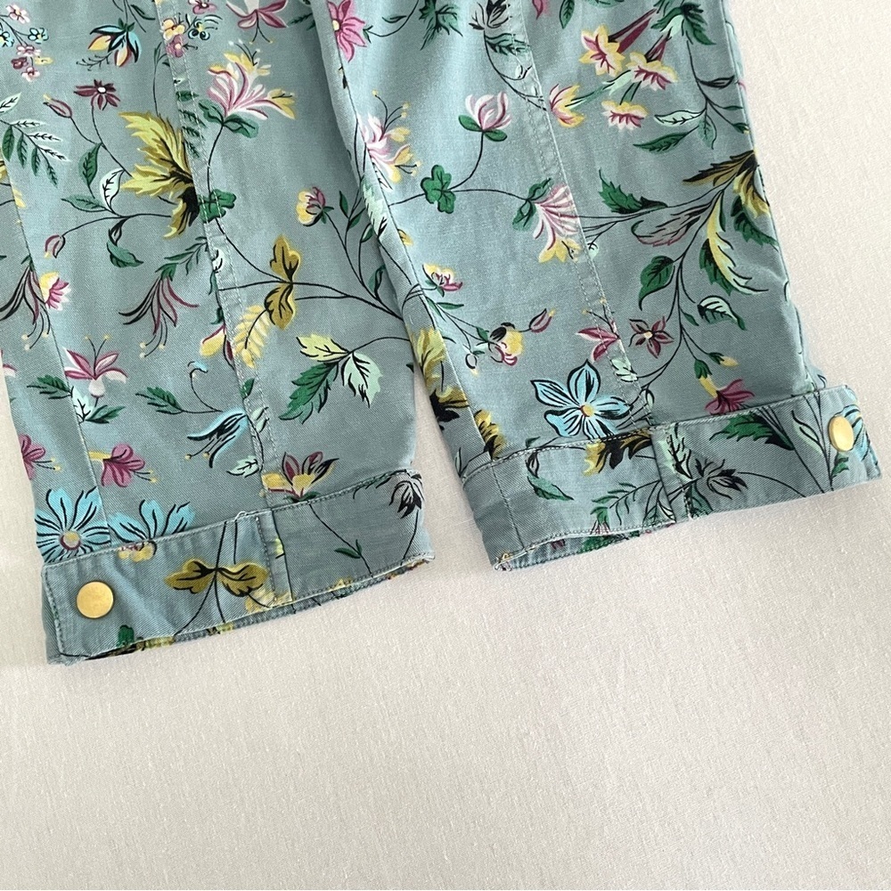 ANTHROPOLOGIE Victoria Floral Cargo Pants with Removable Belt - Picture 7 of 16